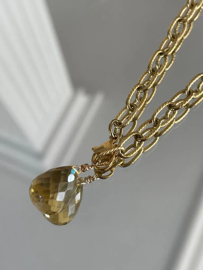 Gota Citrine Necklace