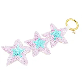 Hamptons Blue Stars- Key Rings