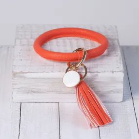 Hannah Hands Free Bangle Keychain-Orange