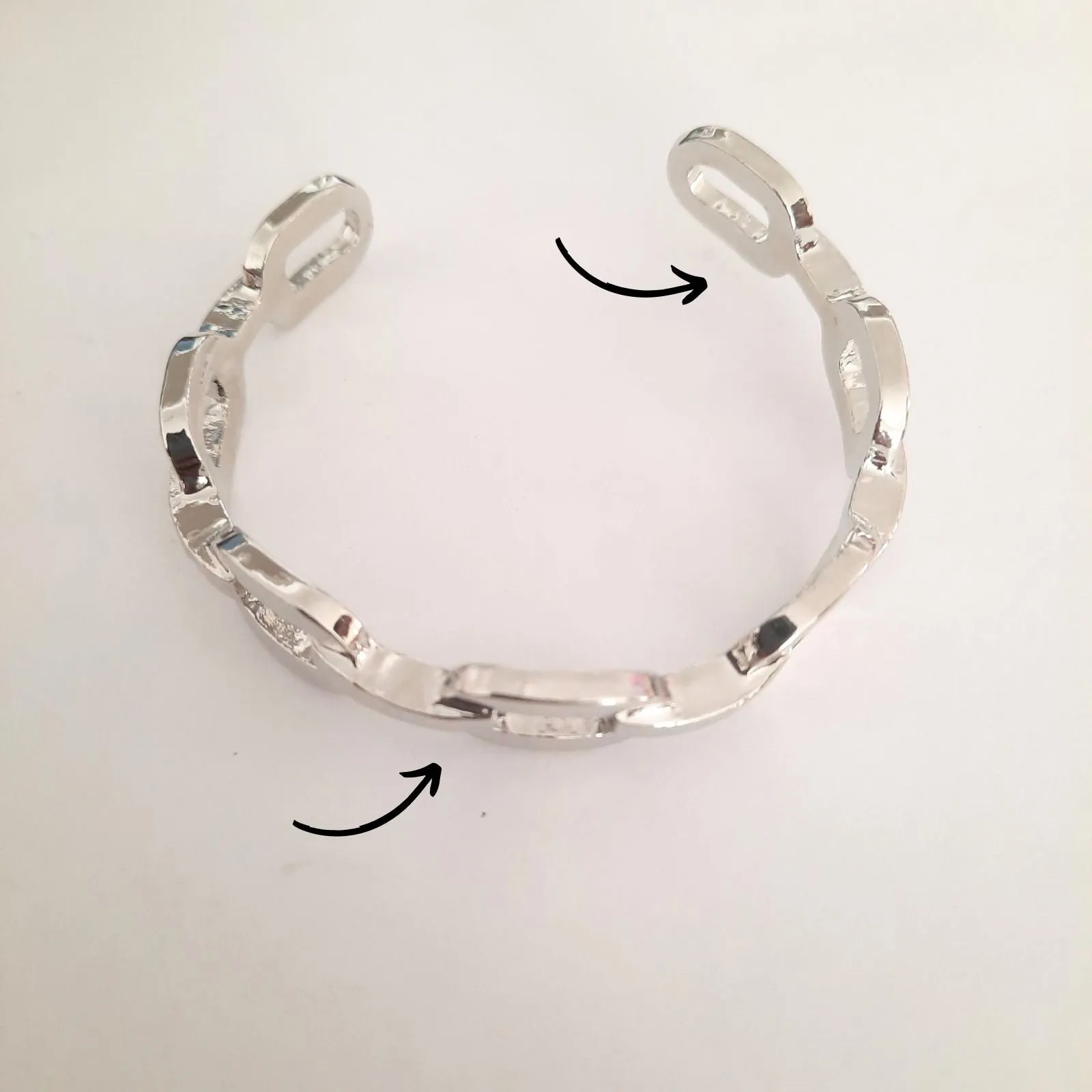 Hard To Get Silver Chain Set of 3 Bracelets - Sample