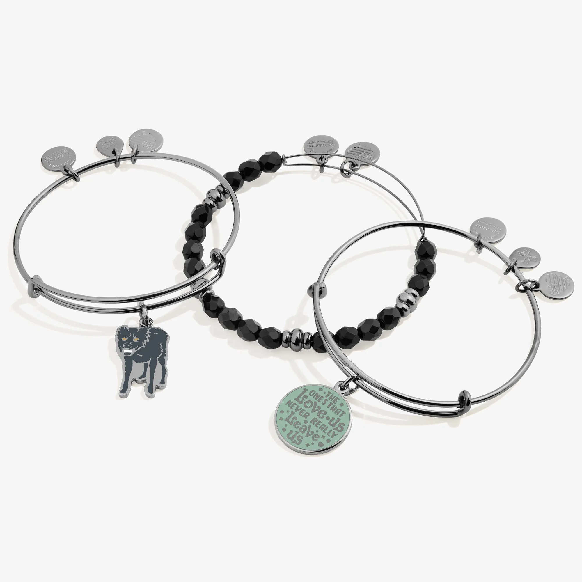 Harry Potter Sirius Black Charm Bangle Bracelets, Set of 3