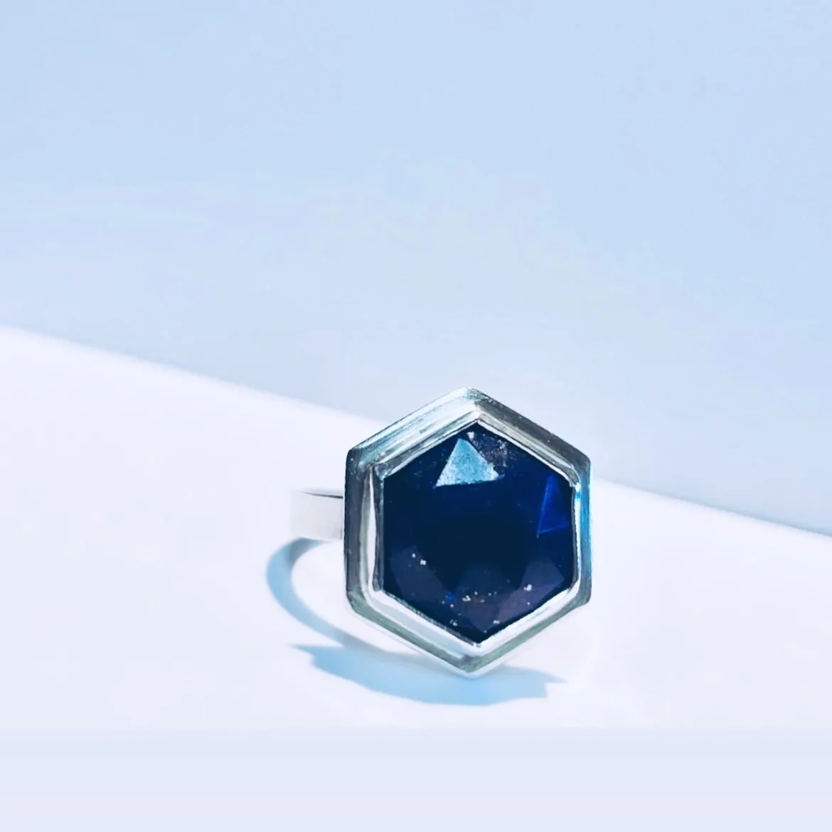 Hex Lapis Ring