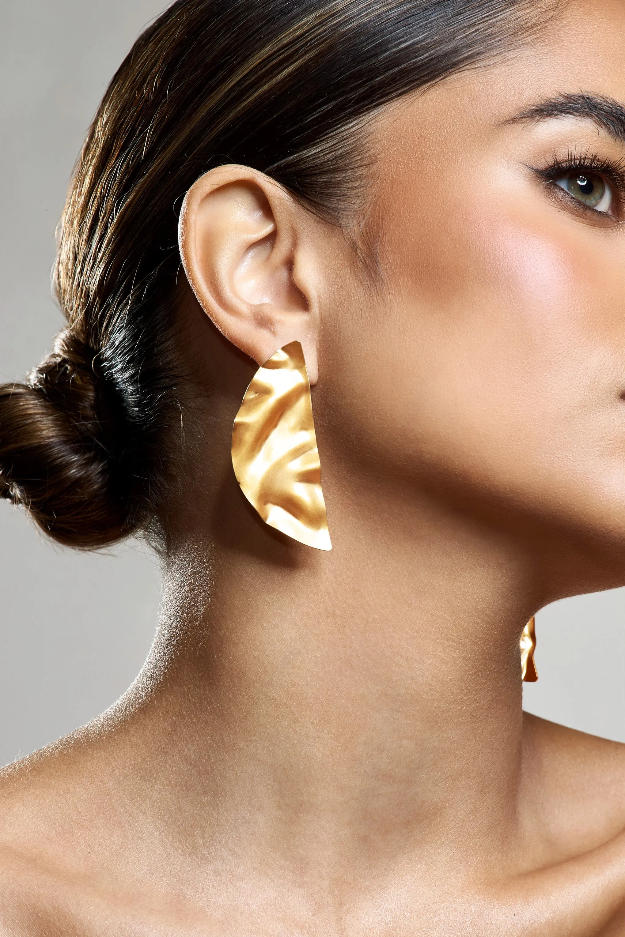 Honey | Gold Abstract Drop Earrings