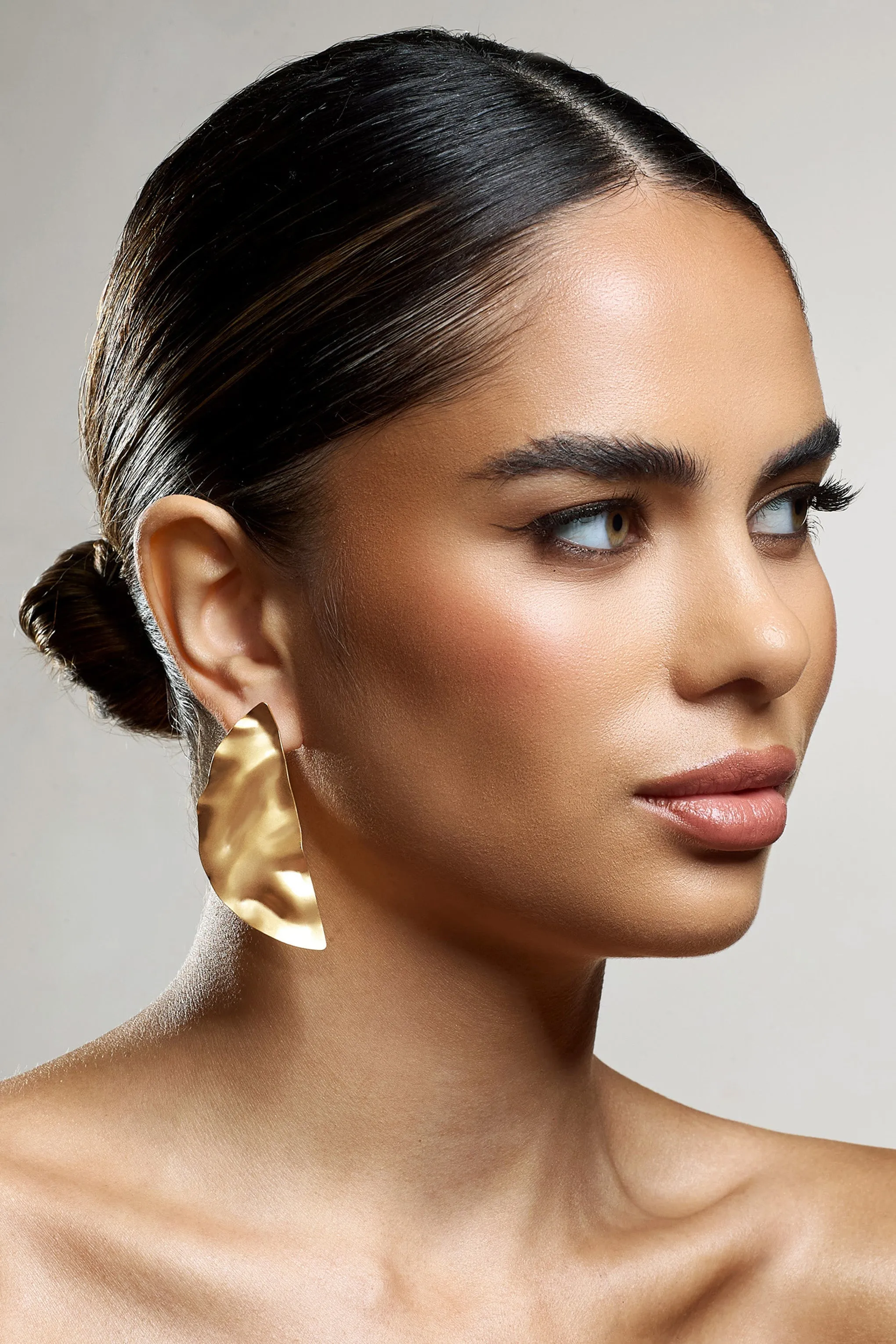 Honey | Gold Abstract Drop Earrings