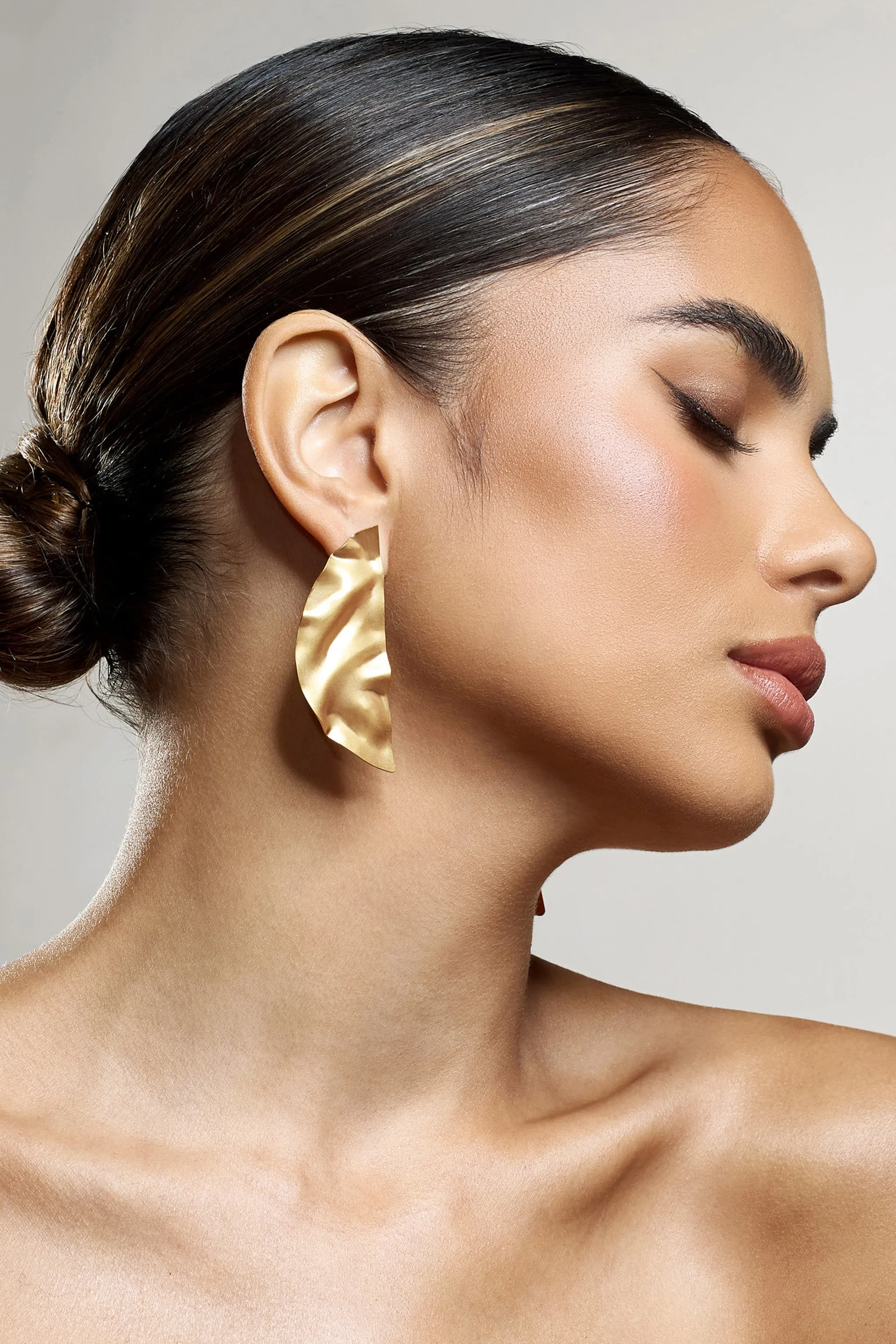 Honey | Gold Abstract Drop Earrings