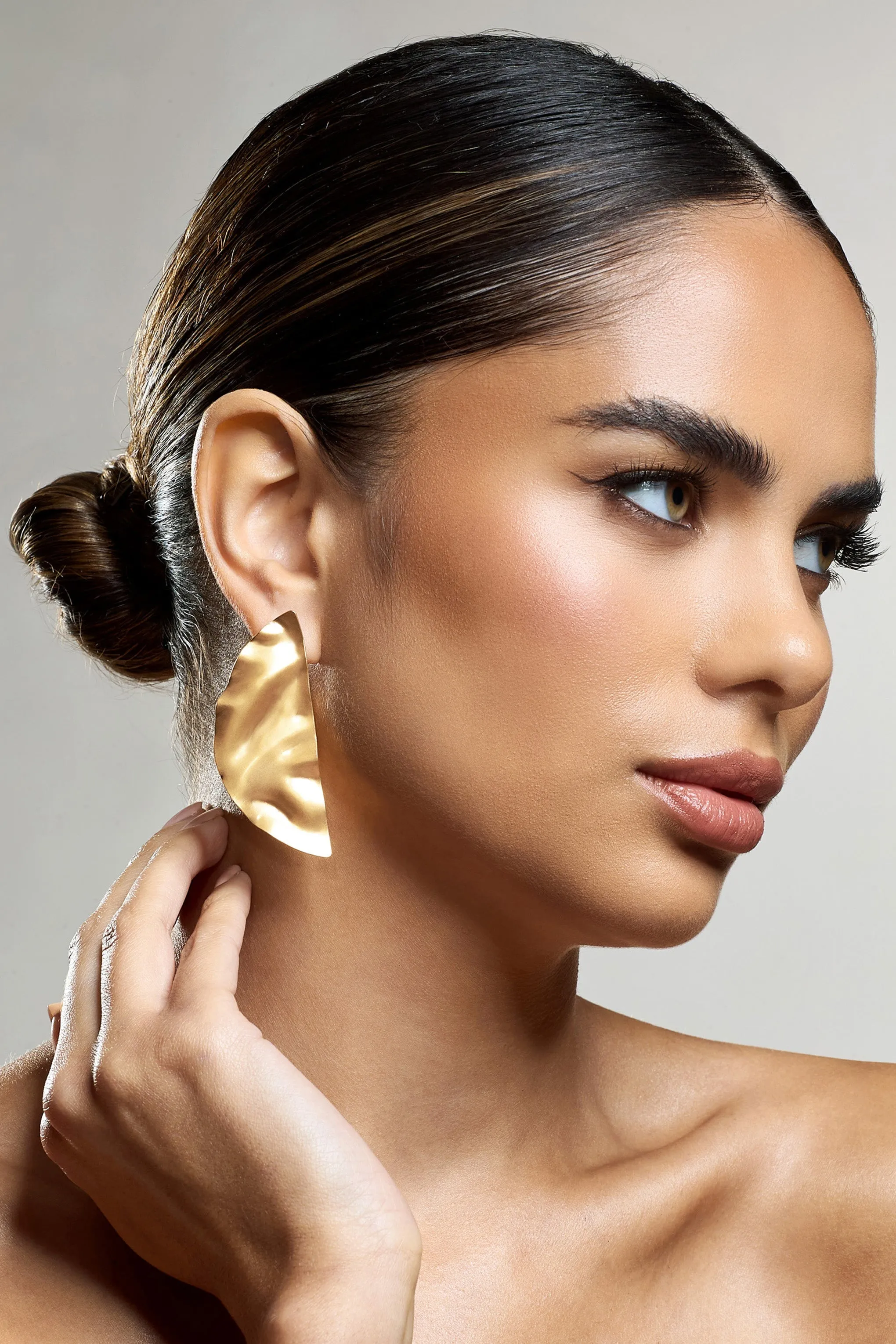 Honey | Gold Abstract Drop Earrings