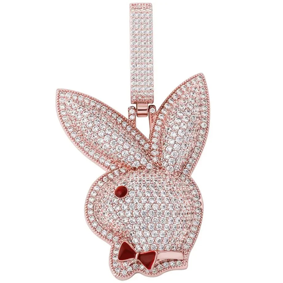 Iced Out Bunny Pendant