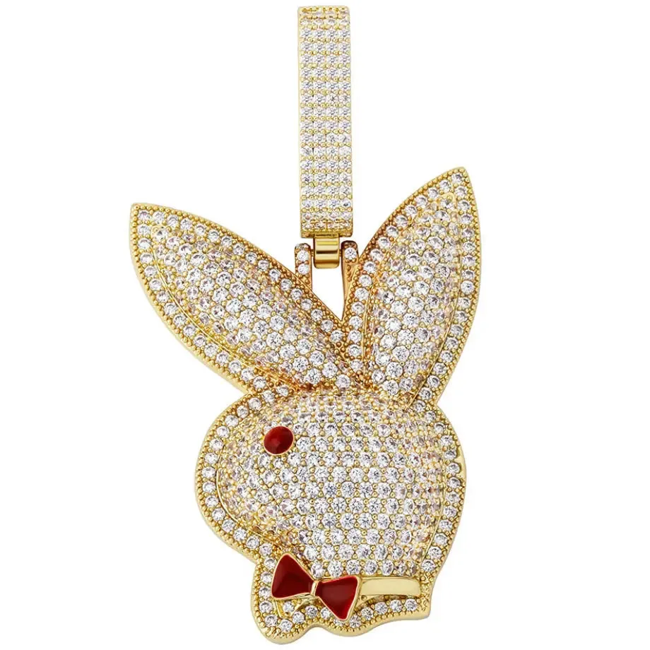 Iced Out Bunny Pendant