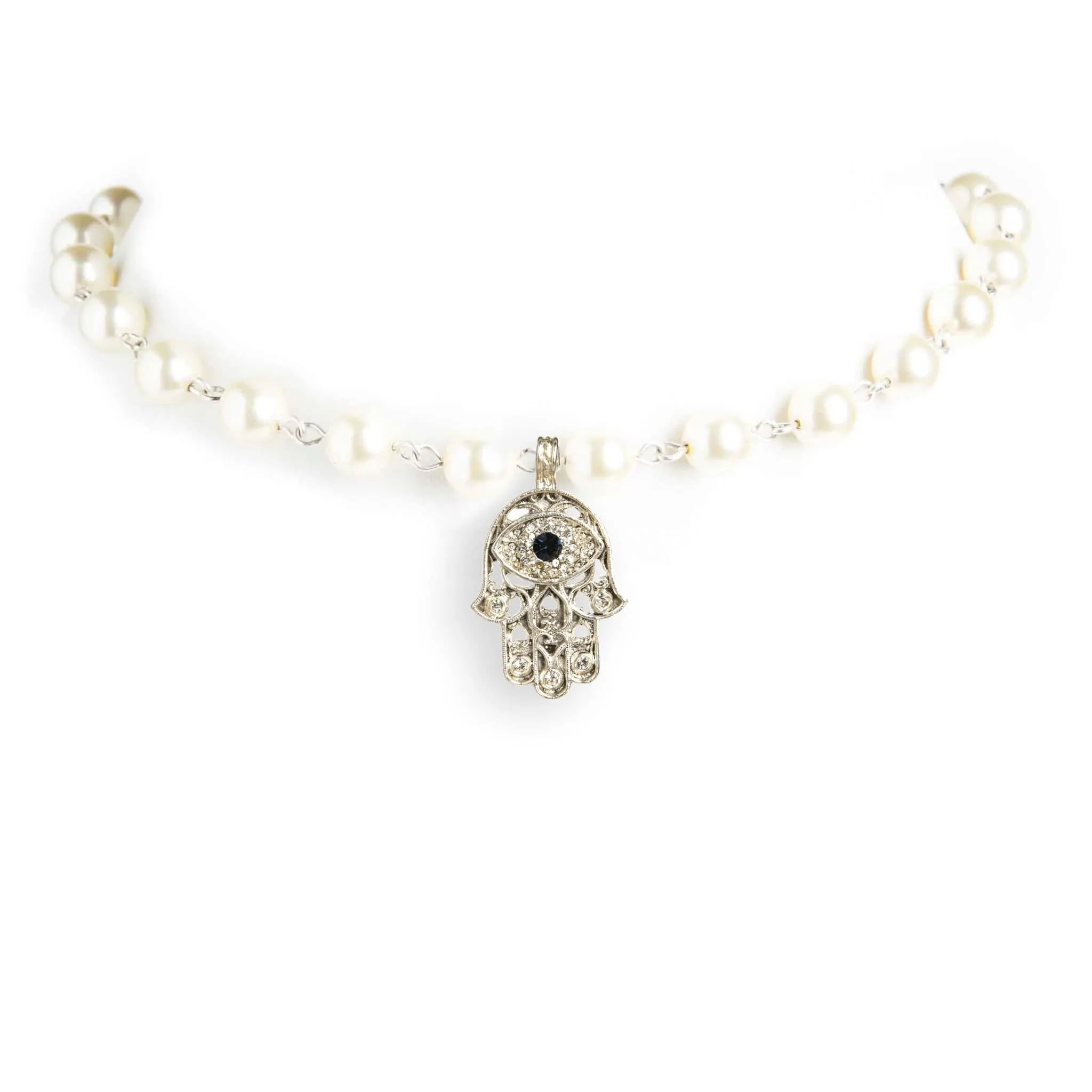 Iconic Pearl Choker Cream Pearl with All Medallions