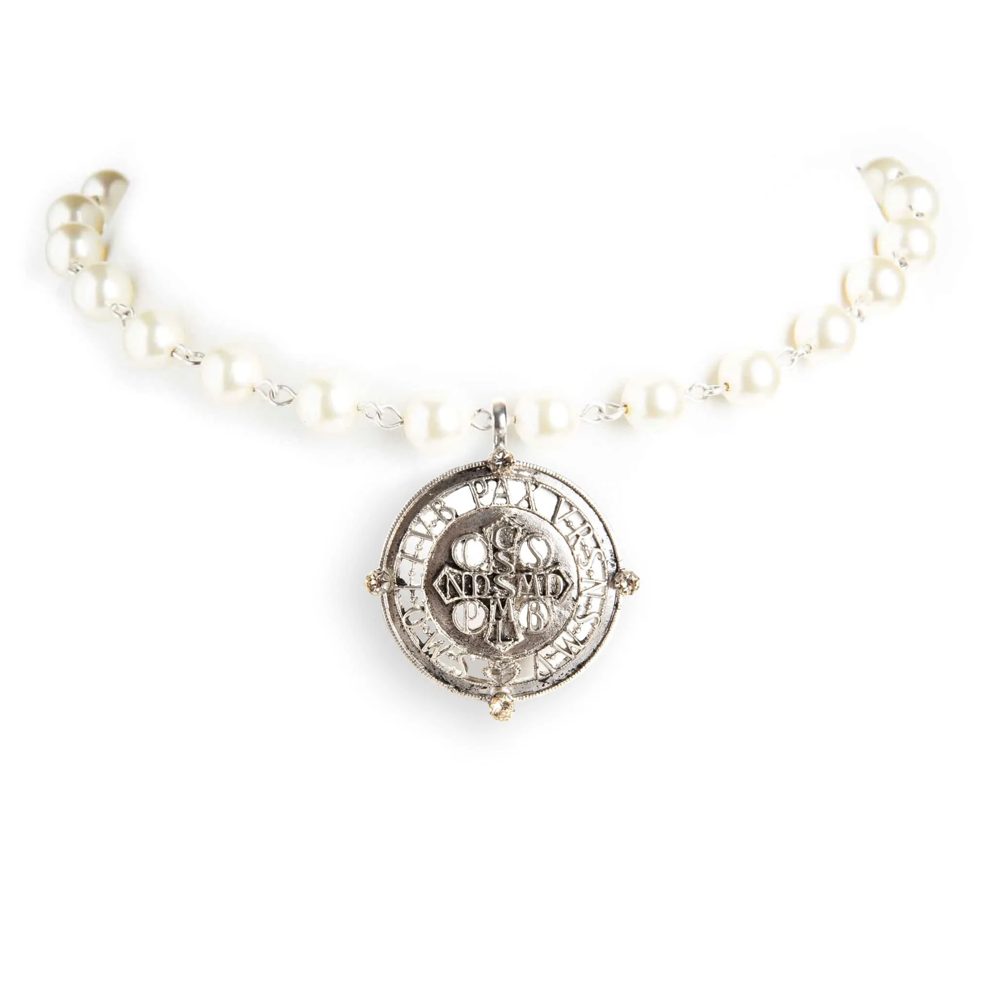 Iconic Pearl Choker Cream Pearl with All Medallions