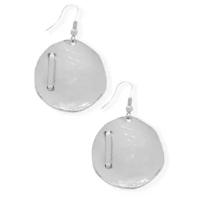 Irregular Disc Drop Earring