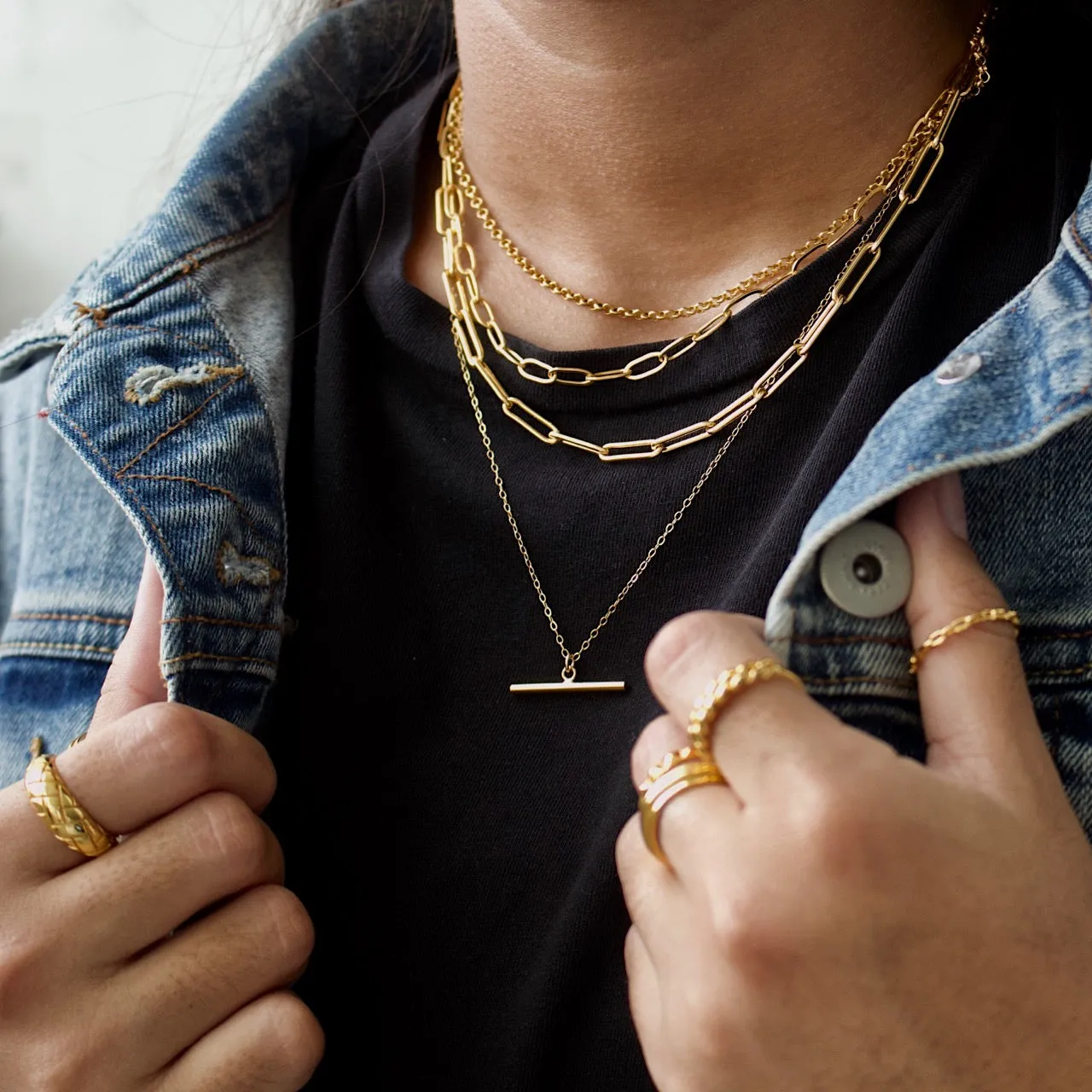 Isabel Paper Clip Chain Choker