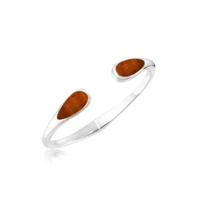 Koa Wood Teardrop Bangle