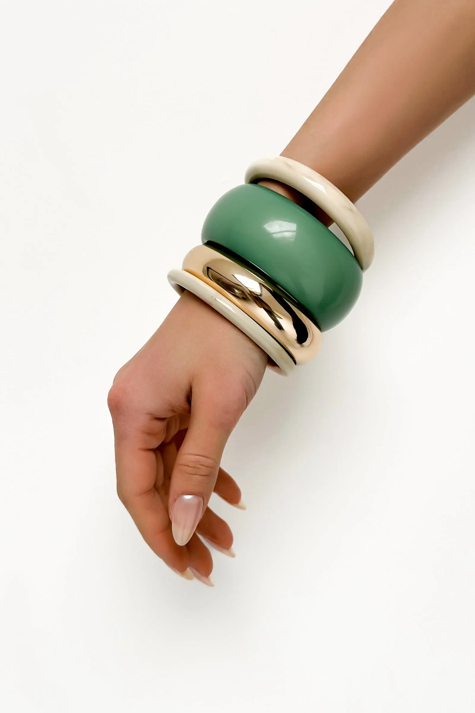 Korr Bangle Set - Green