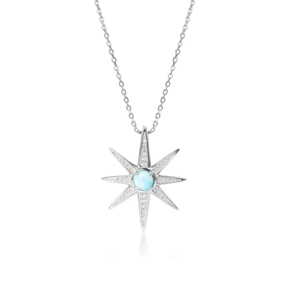 Larimar Shining Star Pendant