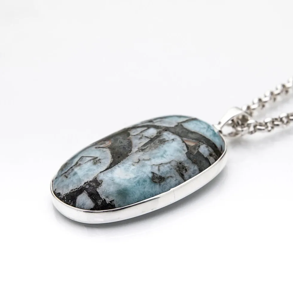 Larimar Specimen Pendant Ismail