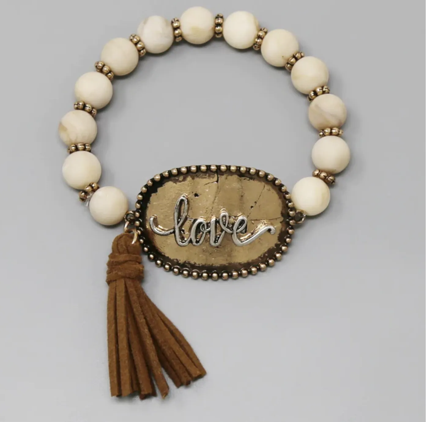 Love Bead Tassel Bracelets (3 Colors)