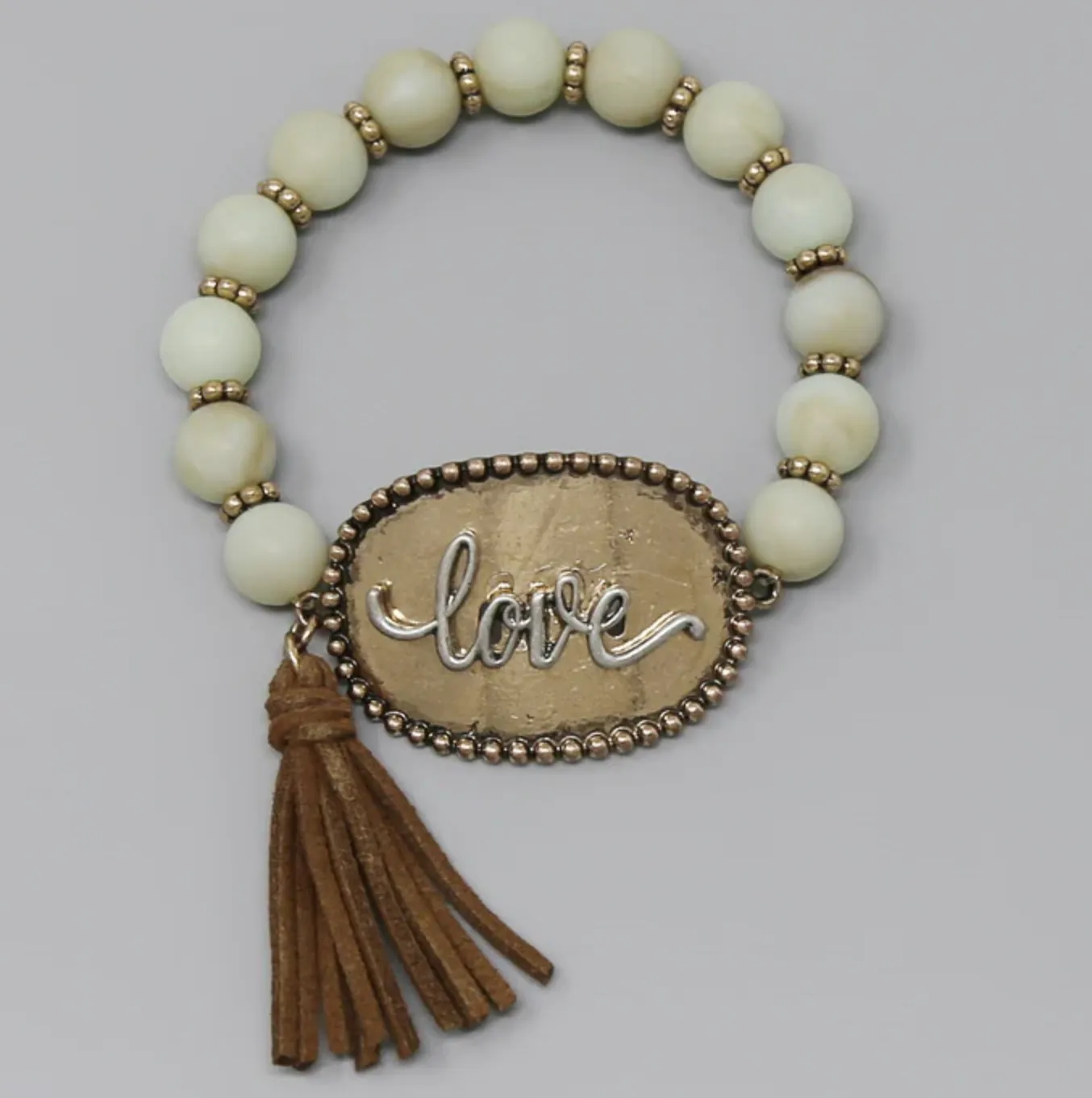 Love Bead Tassel Bracelets (3 Colors)