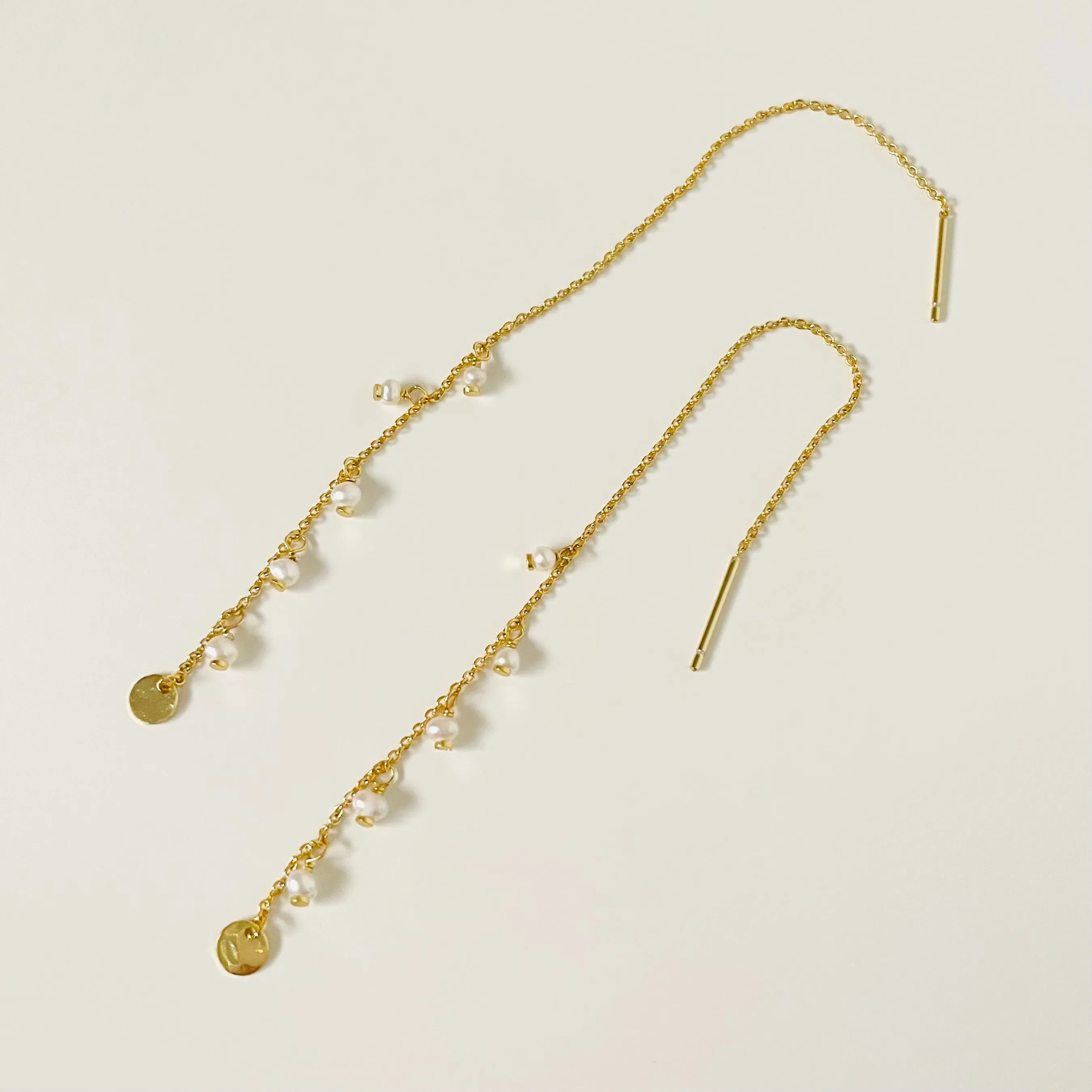 Macha Pearl Ear Threaders