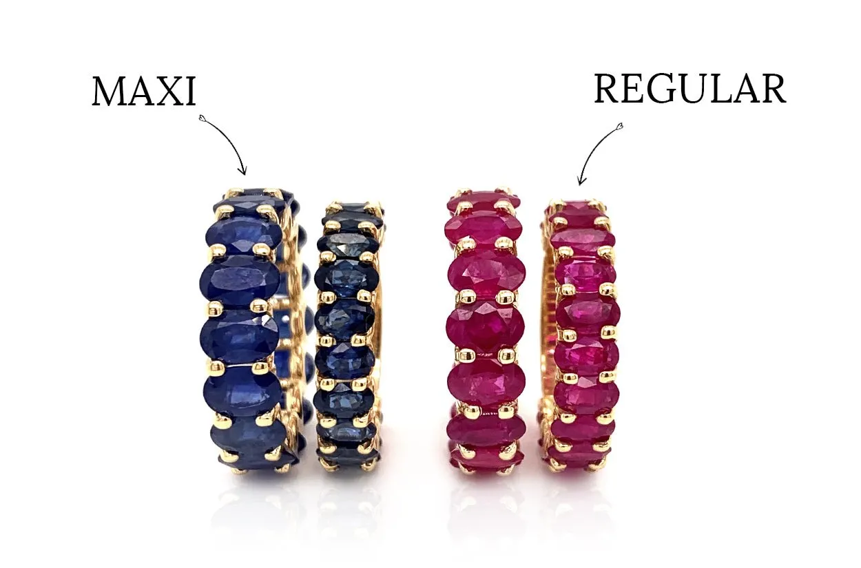 Maxi Eternity Rings Gemstones & Gold