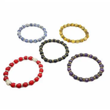 Men's 10mm Natural Gemstone Bead Bracelets