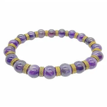 Men's 10mm Natural Gemstone Bead Bracelets