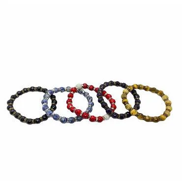 Men's 10mm Natural Gemstone Bead Bracelets