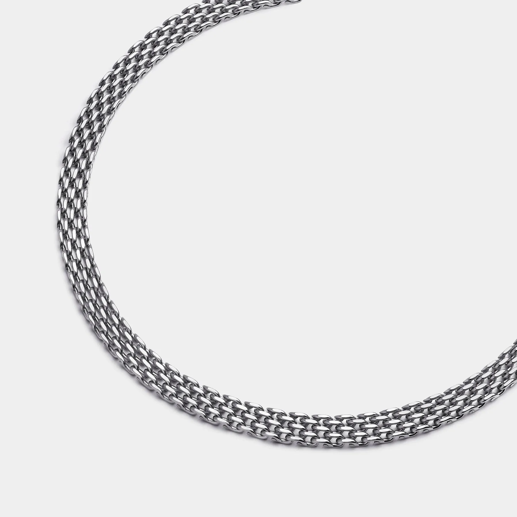 Mesh Choker Silver