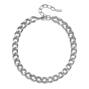 Miami Link Necklace - Rhodium