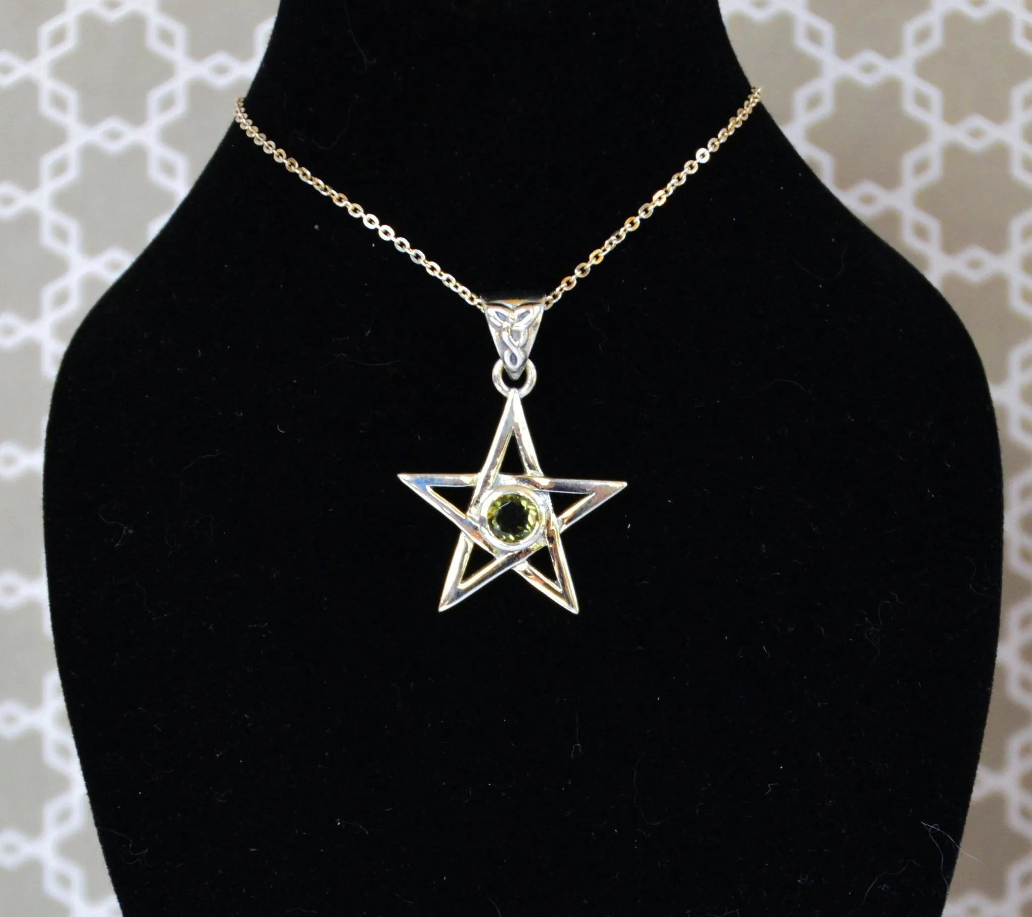 Moldavite Star Pendant