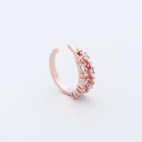 Multi CZ Ear Cuff - Rose Gold