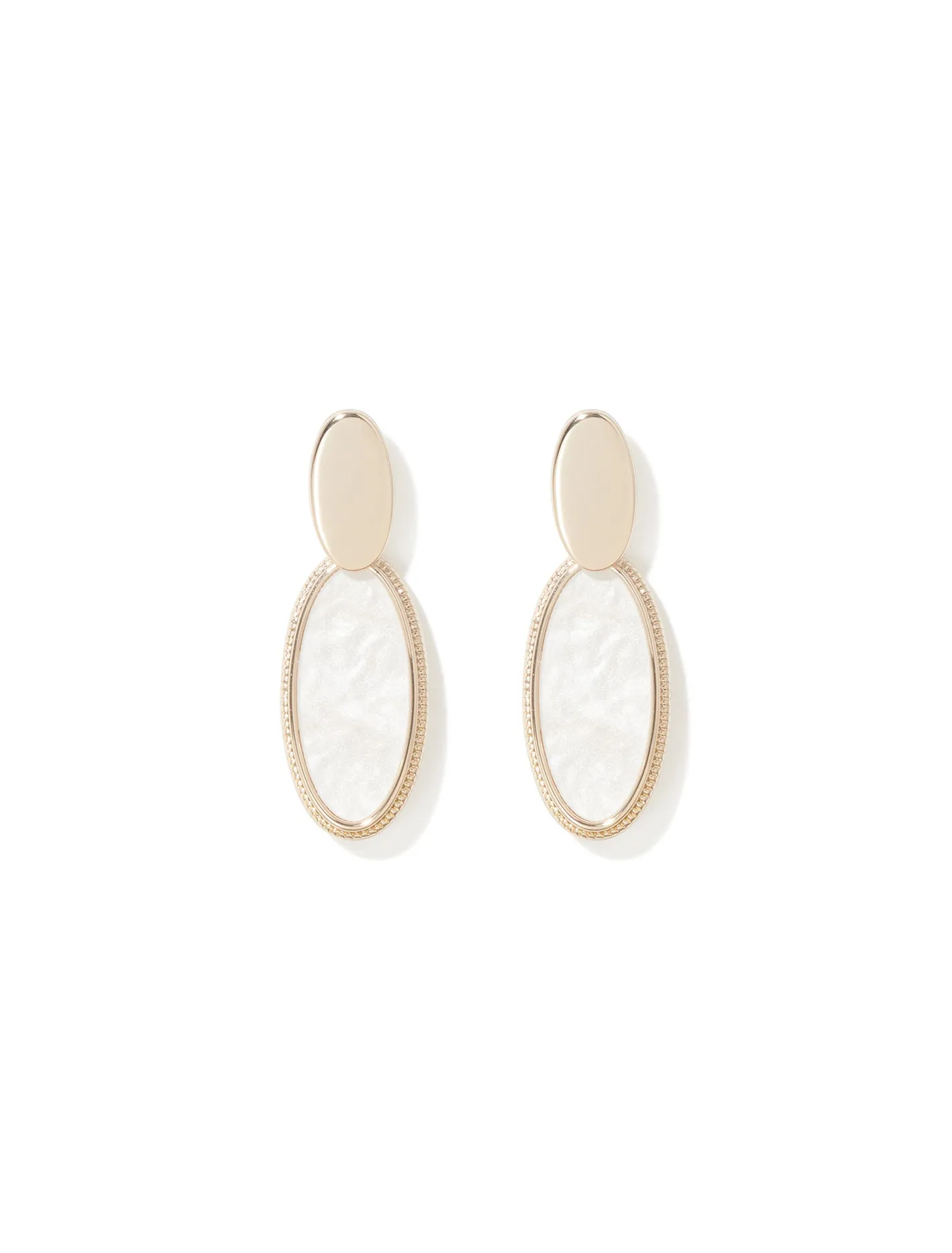 Odelia Oval Drop Earrings