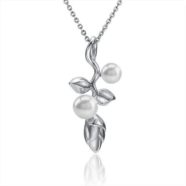 Pearl Heliconia Pendant