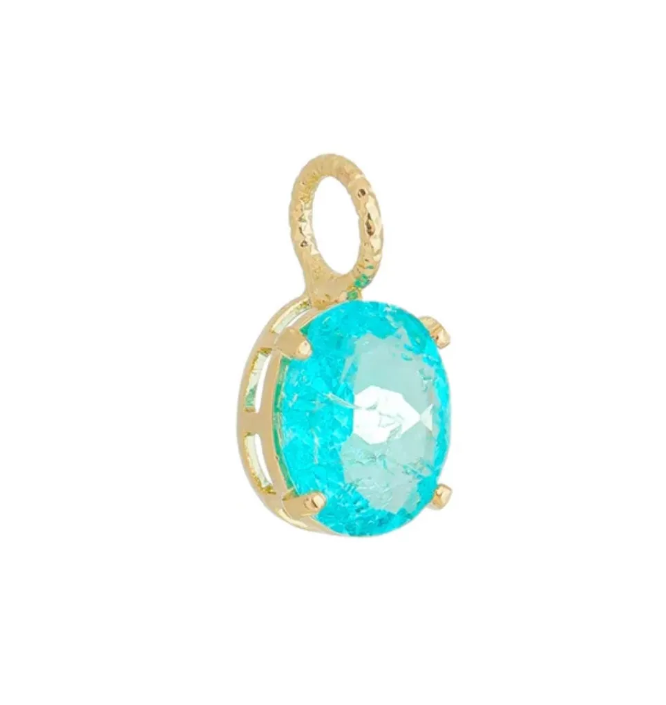 PENDANT OVAL CRYSTAL