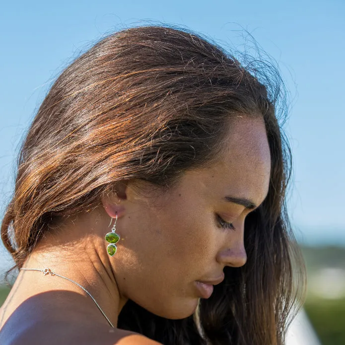 Peridot Drop Earrings - Grace