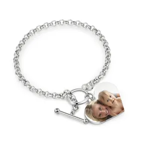 Personalized Custom Photo Engraving Cuff Bracelets For Women