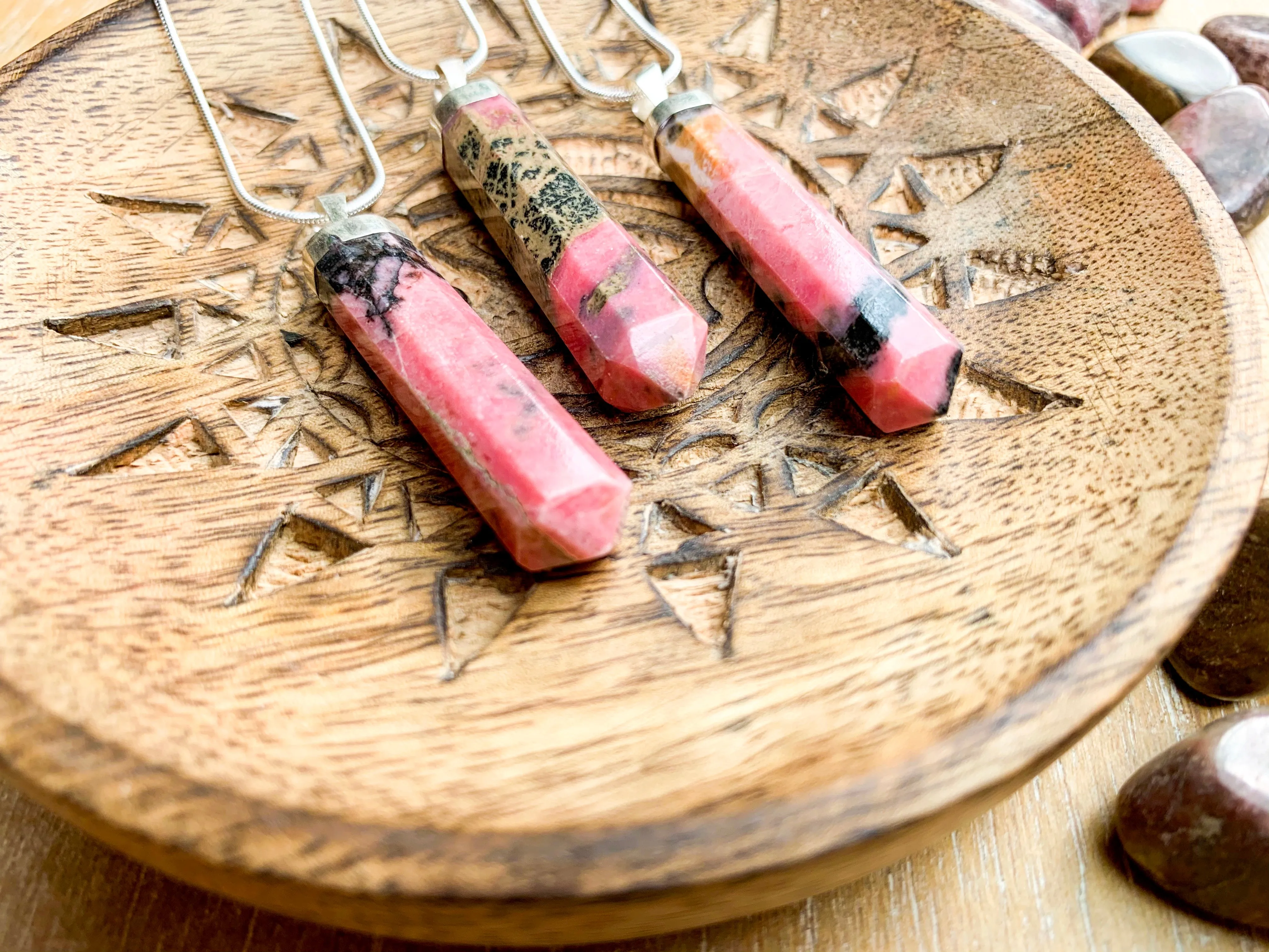 Rhodonite Point Necklace