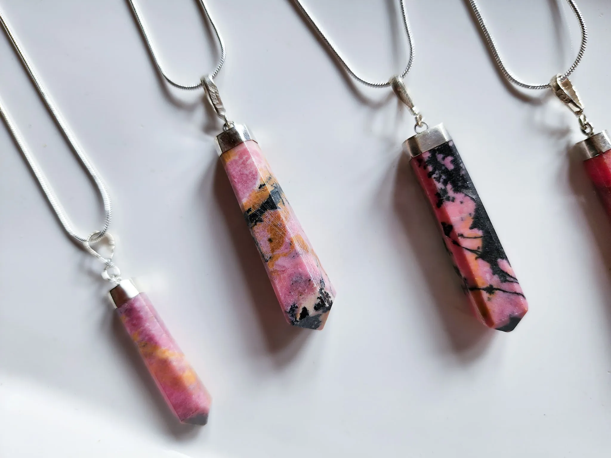 Rhodonite Point Necklace