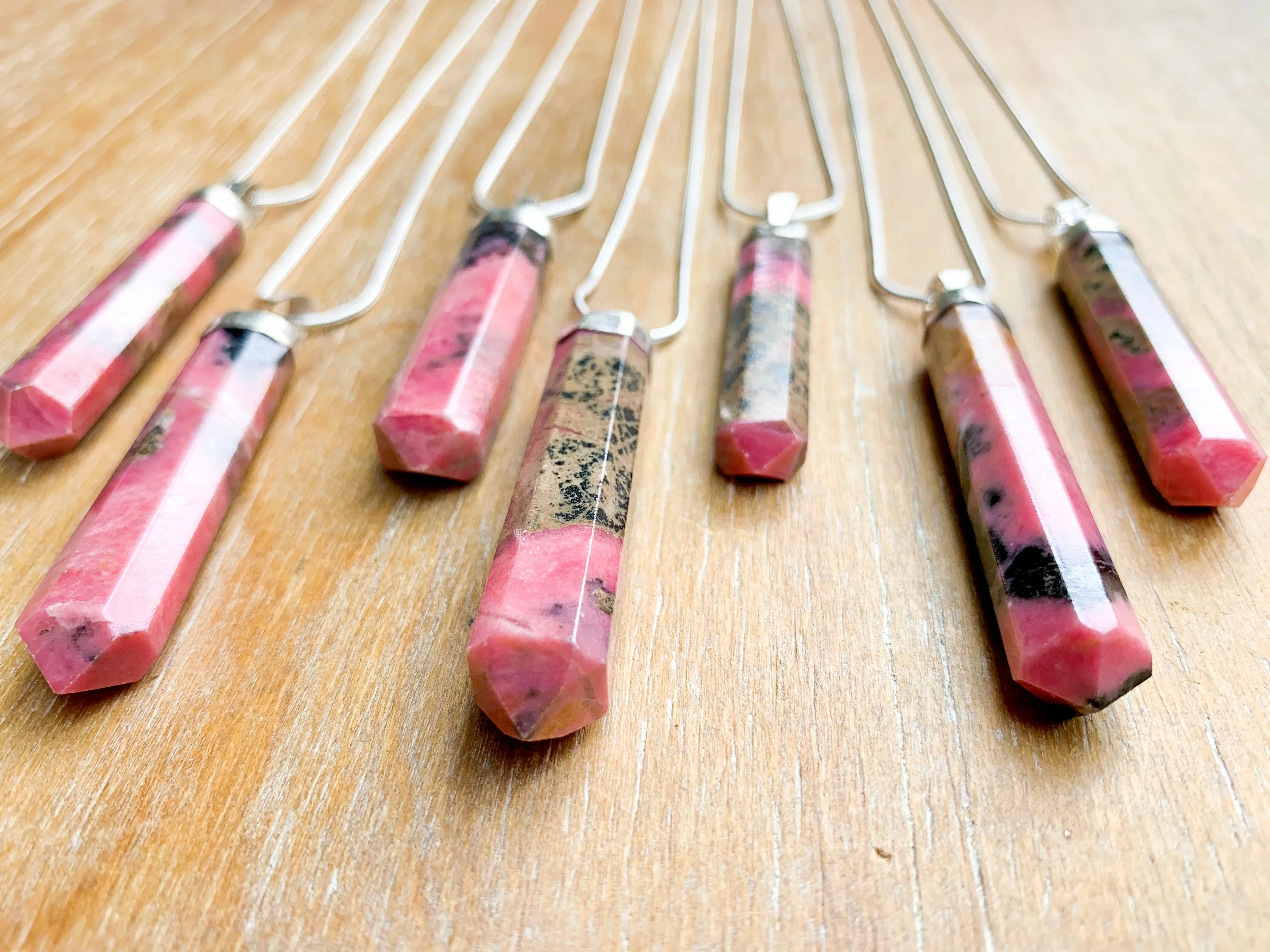 Rhodonite Point Necklace