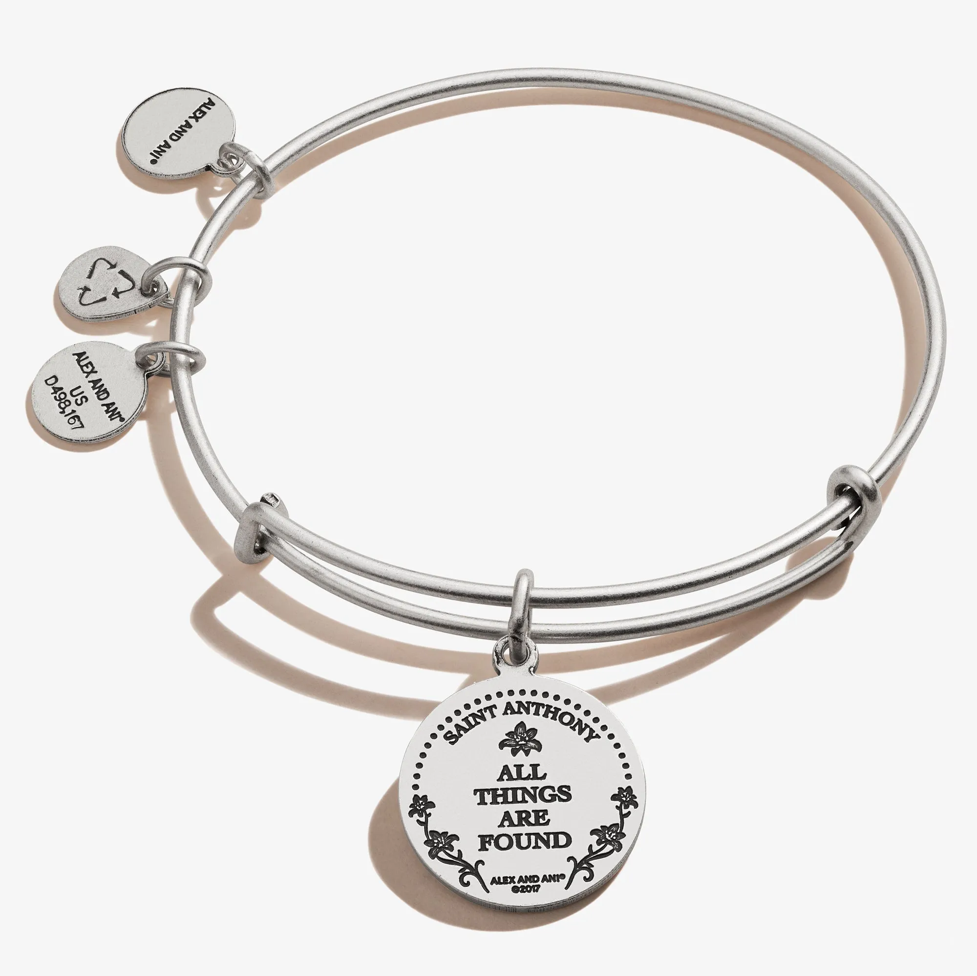 Saint Anthony of Padua Charm Bangle