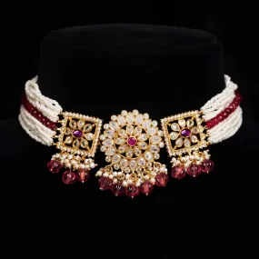 Samudra cz Pearl Choker