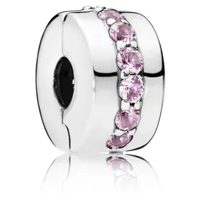 Shining Path Clip with Pink Zirconia 791972PCZ