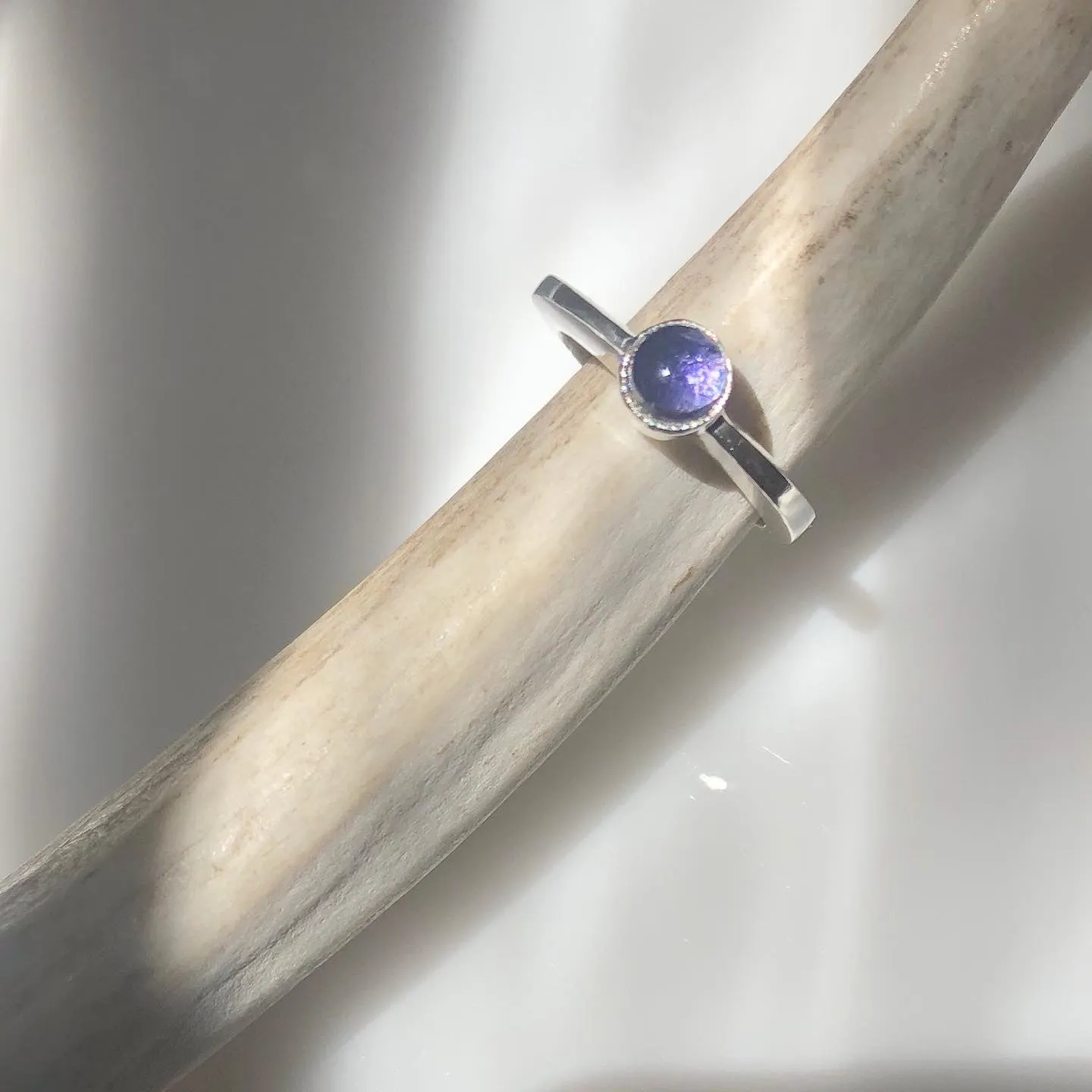 Slice Ring With Iolite