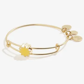 Sun Motif Inline Charm Bangle