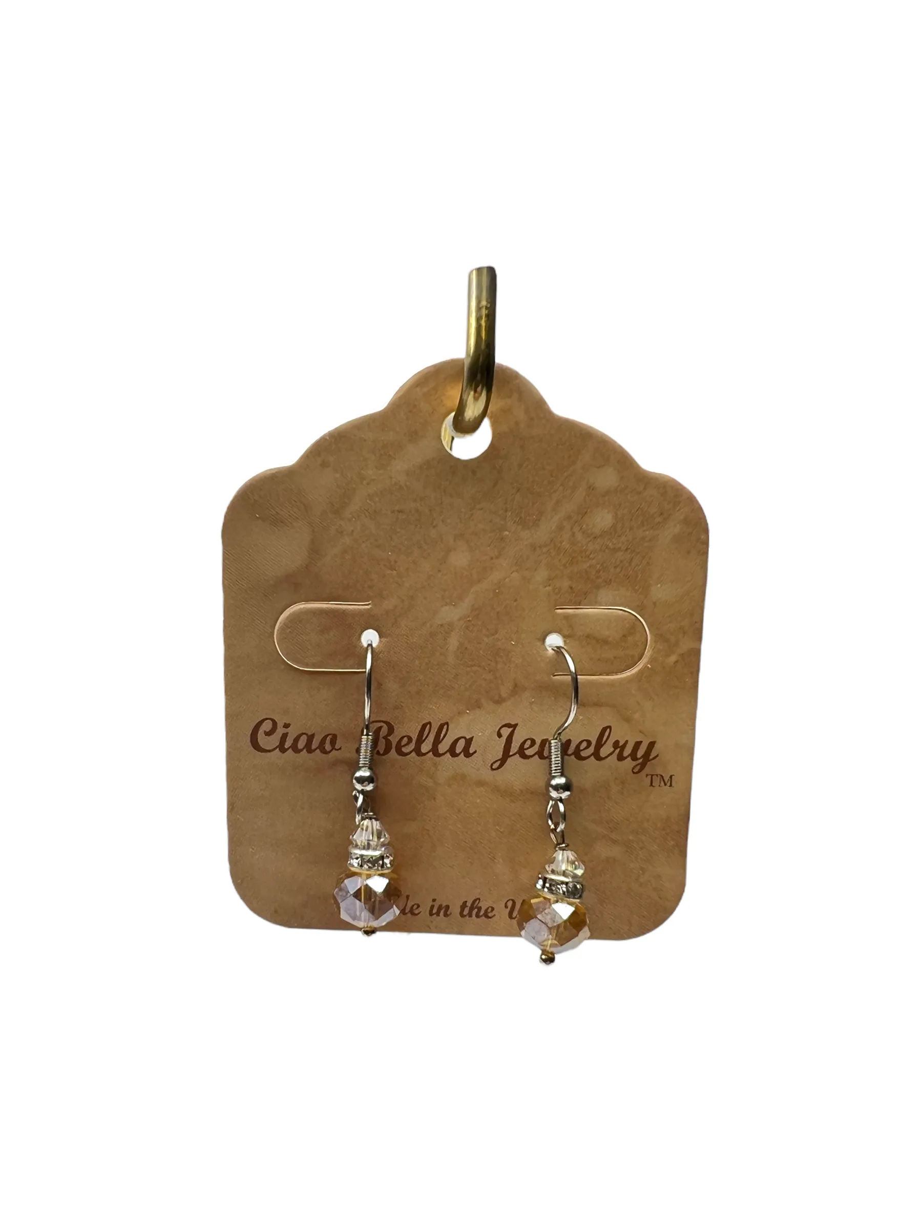 Swarovski Crystal Bead Drop Earrings