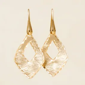 Textural Marquise Drop Earring