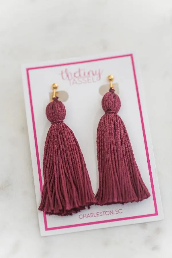 The Ashe Clip-On Tassel Earring