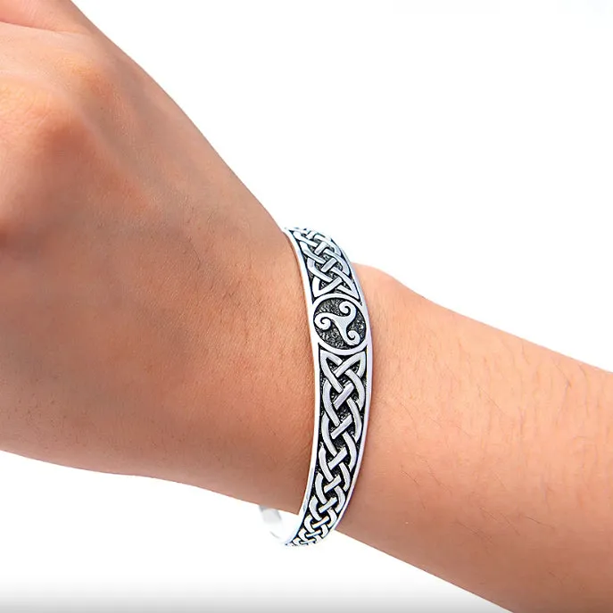 Triskelion Bangle - Sterling Silver