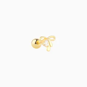 Water Drop Bow Stud