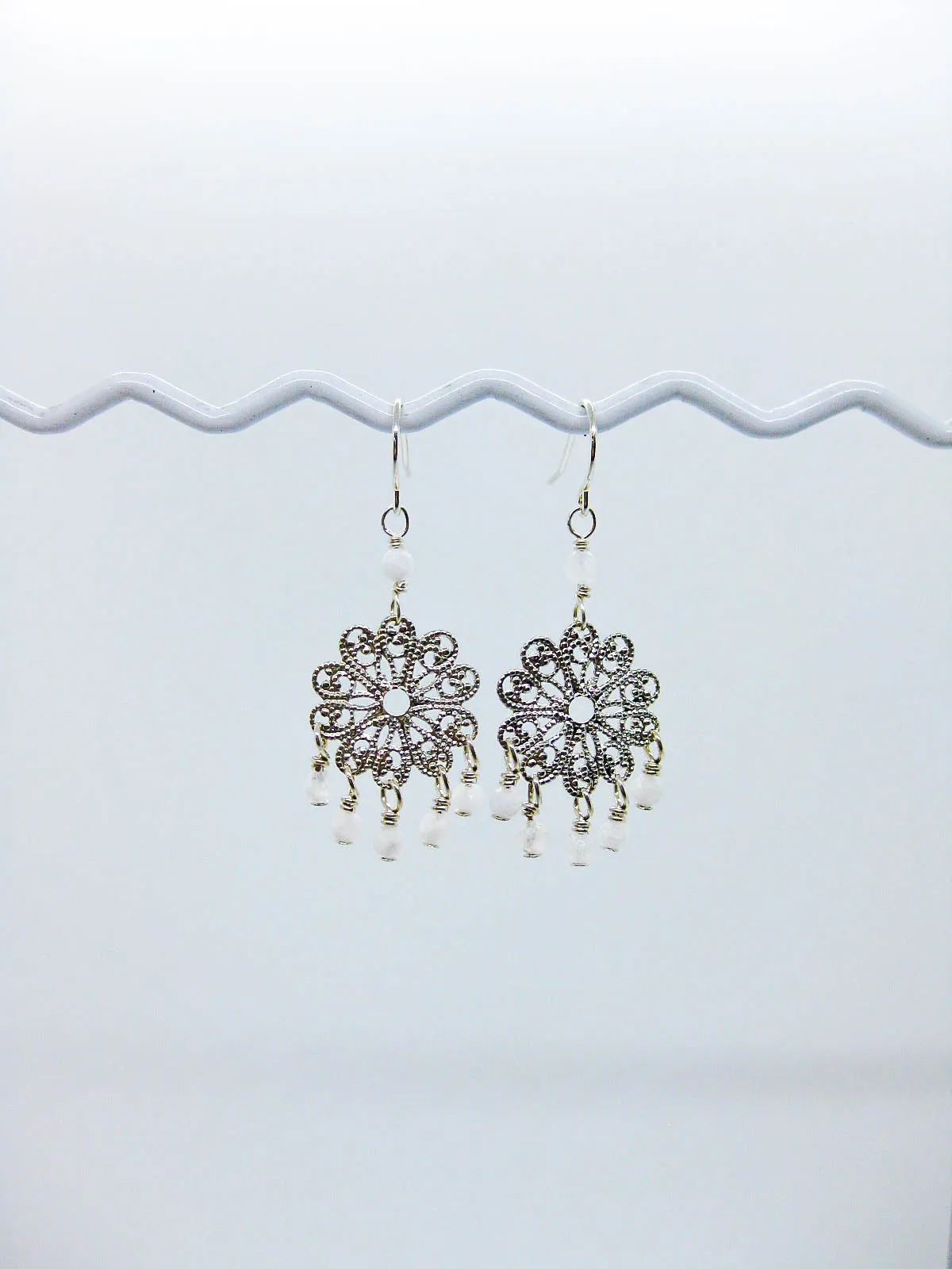 Willow: Moonstone Earrings - e672